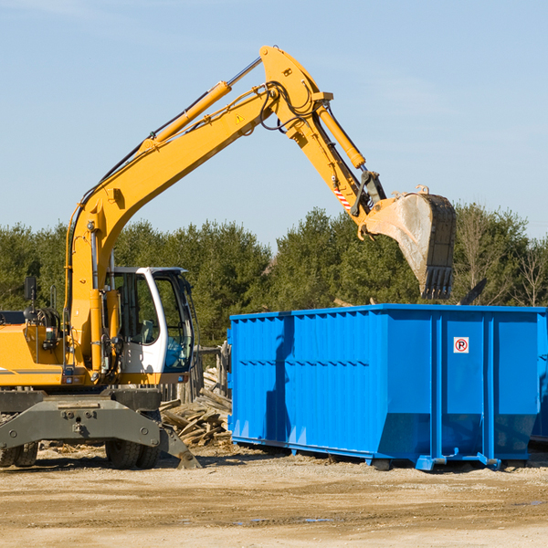 are there any restrictions on where a residential dumpster can be placed in New Town MA